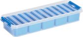 Sunware Q-Line Mixed boîte de rangement - 2,5L - incl. 7 bacs amovibles - bleu/transparent