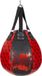 Tapout Sac de frappe en similicuir, Noir/Rouge