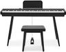 Gear4music Keynote Compact Digital Stage Piano with Bluetooth, Stool Pack