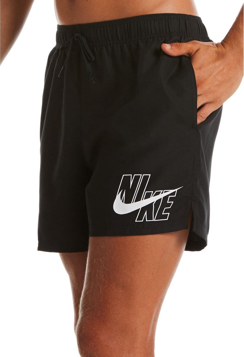 Nike Swim 5 VOLLEY SHORT ZWEMSHORT BLACK Mannen - Maat XL