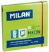 Karteczki neonowe Milan 75x75 mm zielone, 80 sztuk