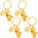 OEM Solidchoice - Dailygoody - Toilet Sleutelhanger - Gouden Sleutel Organizer - Mini Key Charms - Unisex