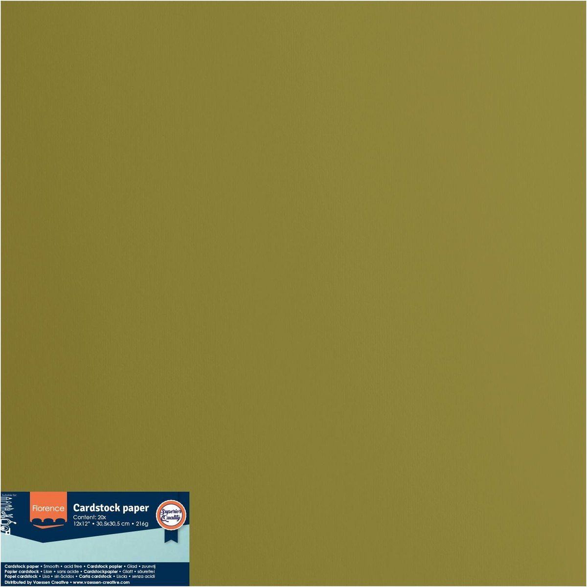 Florence Karton - Acacia - 305x305mm - Gladde textuur - 216g - Papier - 8716052220359