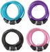 Dunlop Wachtwoord Kabelslot 6mm Spiraal Draad 1.2M 4 Karakter Zwart