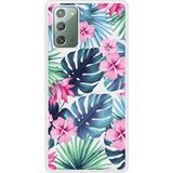 Samsung Galaxy Note Tropical aquarelle verstevigd hoesje met sublimatie bedrukking