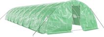 vidaXL Tuinkas met stalen frame, groen, 80 m², 16x5x2,3 m