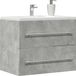 Maison Exclusive - Meuble sous lavabo couleur béton, 60x38,5x48 cm, en panneaux de particules