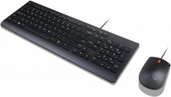 Lenovo Essential Toetsenbord met Muis - USB - AZERTY - Zwart