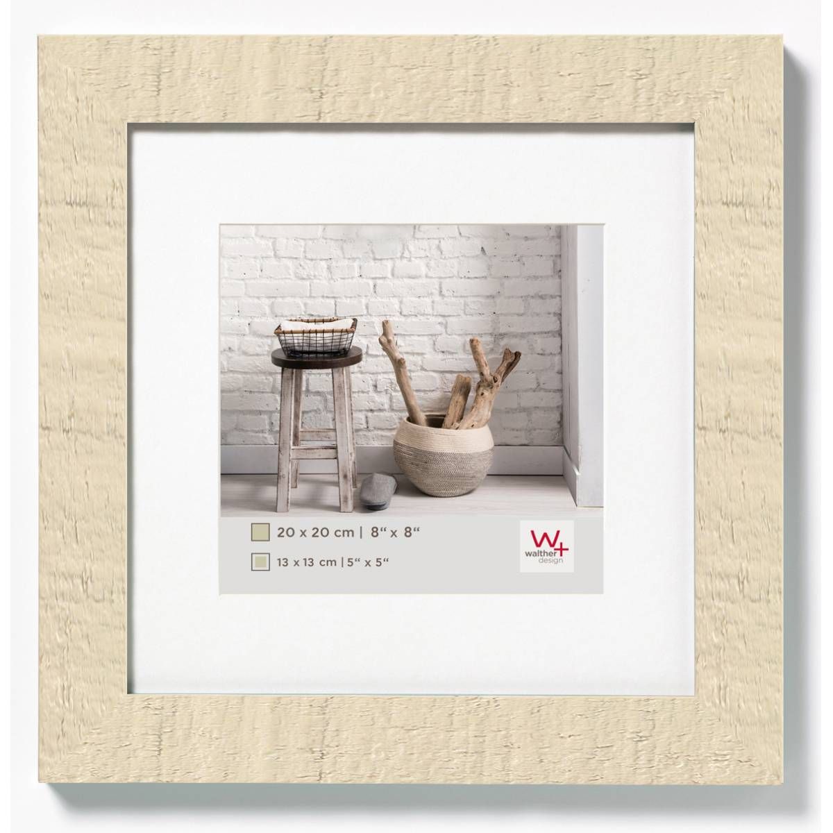 Walther HO330W Fotolijst - Wit, Crème - Hout - 34,50 cm x 34,40 cm