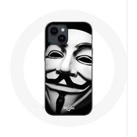Maniacase Etui voor iPhone 14 We Are Legion Anonymous Mask