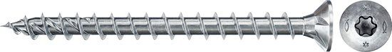 fischer Spaanplaatschroef PowerFast II 4,0x50 TX Verzonken Kop Voldraad Blauw Verzinkt (200)