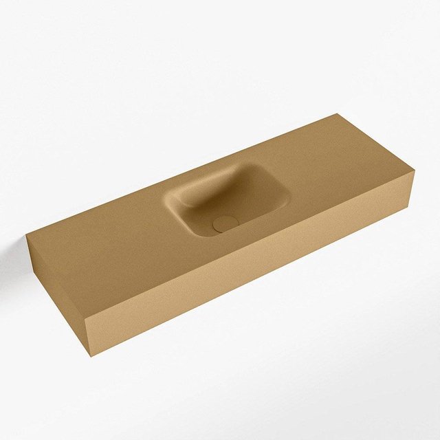 Mondiaz Mondiaz LEX Fontein - 90x30x12cm - wasbak midden - zonder kraangaten - solid surface - Oro F52116Oro