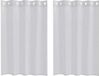 vidaXL Voile Gordijn Lichtgrijs 2 stuks 140 x 140 cm Polyester