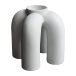 DBKD Porte-bougie en corde 14x14 cm Blanc