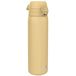 ION8 Lichtgewicht Stalen Kinderwaterfles, 400 ml/13 oz, Zonder Isolatie, Lekvrij, Makkelijk te Openen, Veilige Vergrendeling, Vaatwasserbestendig, Flipdop, Draaggreep, Duurzaam, Woestijn