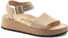 Birkenstock Papillio Glenda Sandales compensées femme cuir beige/sable taille 37