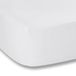 Hoeslaken, Plain Dyed White hoeslaken 180 x 200 cm + kussensloop wit 50 x 80 cm (2)