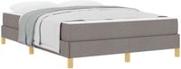 vidaXL Boxspring bed Taupe 140 x 200 cm Stof