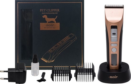 Ebi Pet clipper noir de luxe hondentondeuse 7W zwart, goud