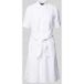 Lauren Ralph Lauren Ralph Lauren Midi linnen blousejurk met strikceintuur