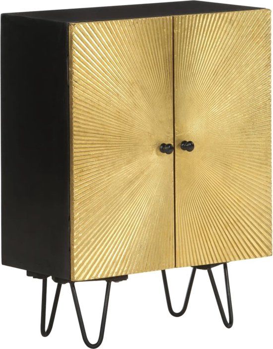 vidaXL Dressoir Massief Mangohout 55x30x75 cm