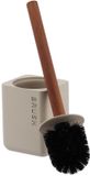 Tendance London toiletborstel - beige - H38 x D10 cm - kunststof