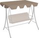 Prolenta Maison Exclusive - Vervangend dak voor Hollywoodschommel, taupekleurig, 150/130x105/70 cm