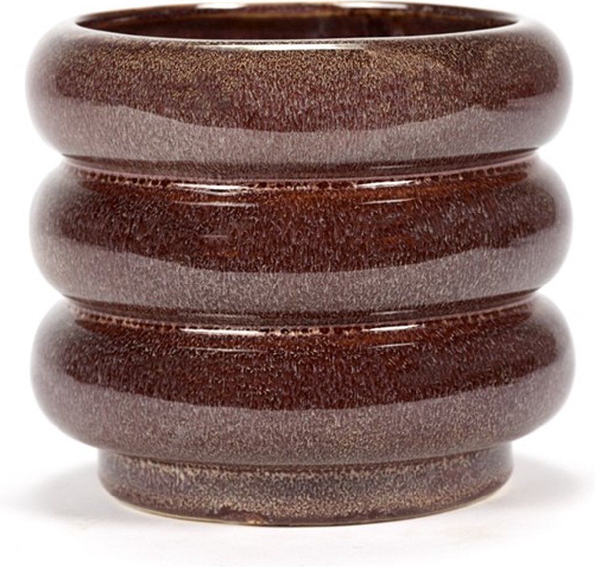 Serax Bloempot/Sierpot Aubergine D 14.5 cm H 12.5 cm - Aardewerk