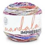 Lion Brand Yarn Mandala Impressions, volumineus garen, zeer bessen, 1 pak