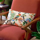 Wylder Tropics Sittacula Geborduurde Kussenhoes - Multicolour - 30x50cm