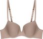 Triumph BH Pure Micro WHP - Racerback bh - Balconette en T-shirt Bh - Naadloze cups - 70C - Taupe