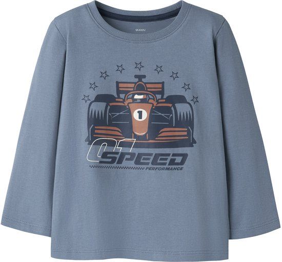 GUPPY MINI NAME IT Jongens Lange Mouwen T-shirt GMMLAZAR LS TOP Windward Blue Maat 116
