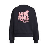 Me & My Monkey rechtvallende sweater met backprint - donkerblauw