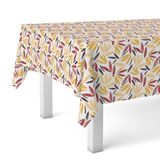 Martina Home Wasdoek tafelkleed, ODET, rood, 180 x 140 cm