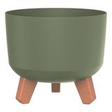 Prosperplast Gracia - Bloempot met pootjes - Rond / diameter 200 mm - Groen