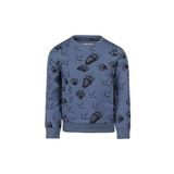 Koko Noko rechtvallende sweater met print - blauw