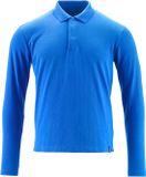 Mascot Crossover Polo à manches longues, bleu vif, XL