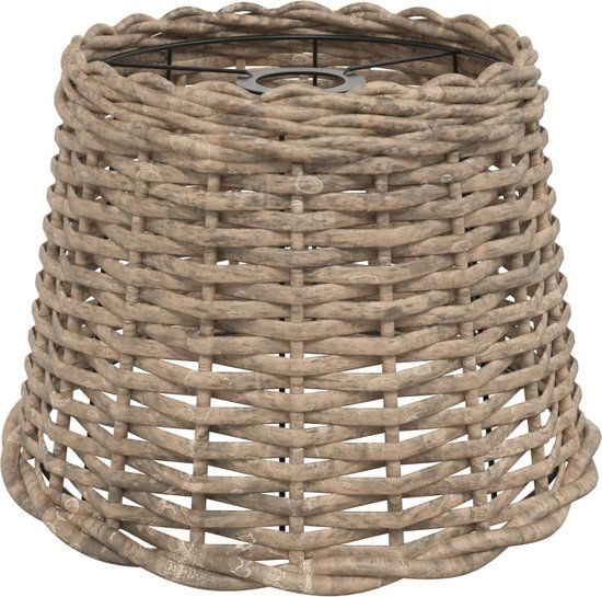 vidaXL Lampenkap Ø30x20 cm wicker bruin