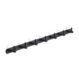 Brute Strength RVS Wandkapstok Mat Zwart 7 Haken 54 cm