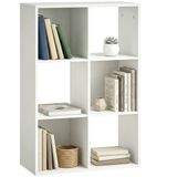 Homcom Boekenkast Spaanplaat Wit 61,5L x 29,5B x 91,5H cm