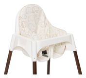 Jollein Coussin pour chaise haute Elephant Tales Beige, Blanc