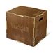 Yes4All 3-in-1 pliometrische springbox van hout voor thuissportschool en outdoor training - espresso - 50,8 x 45,7 x 40,6 cm