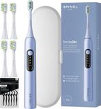 SpinelCare SmileOn Blauwe Elektrische Tandenborstel + Etui + 4 Witte Borsteltips