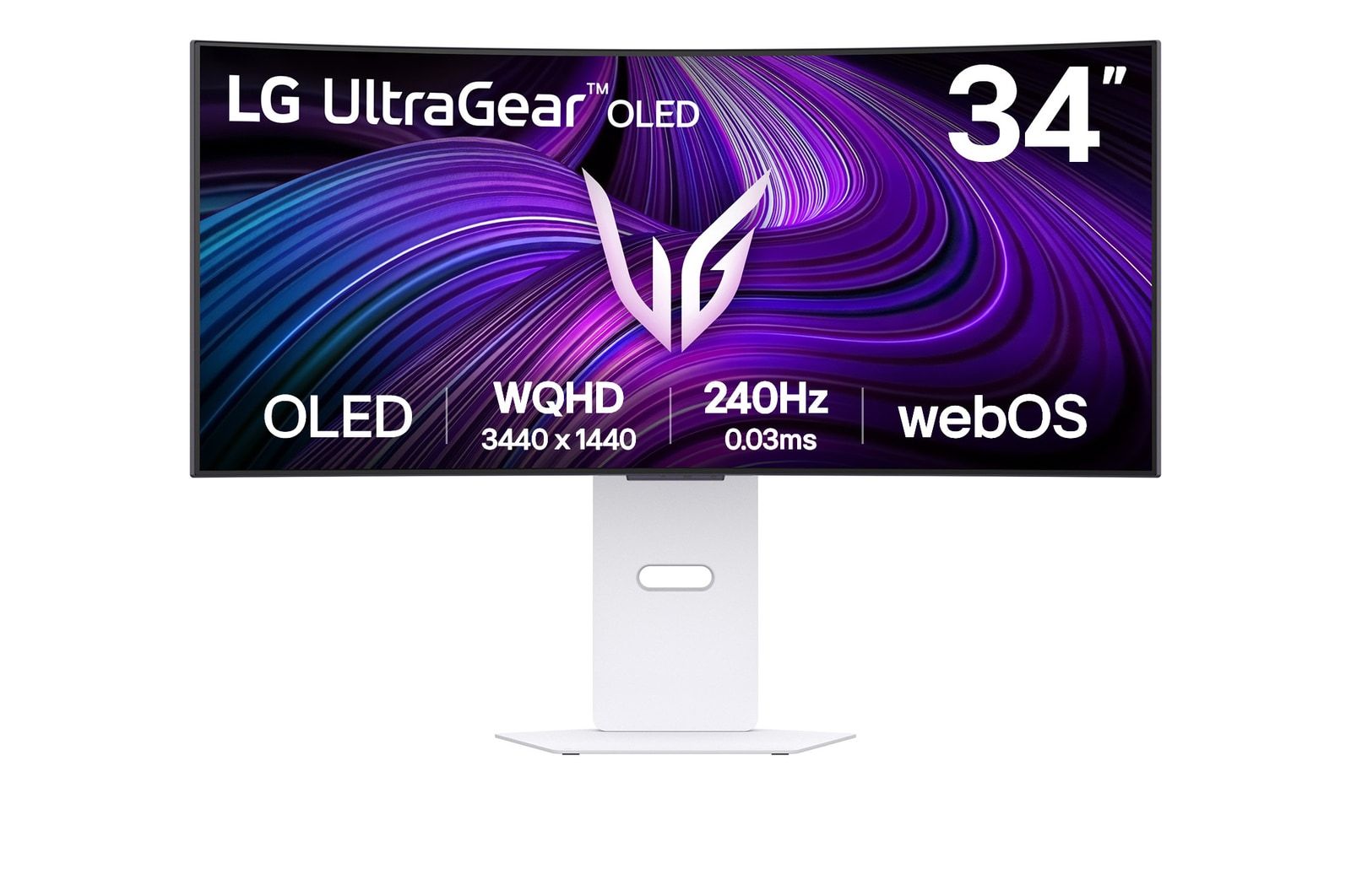 LG 34GX90SA-W 34" Ultrawide OLED Gaming Monitor - 3440x1440, 240Hz, HDR 400, G-Sync/FreeSync, USB-C, WebOS