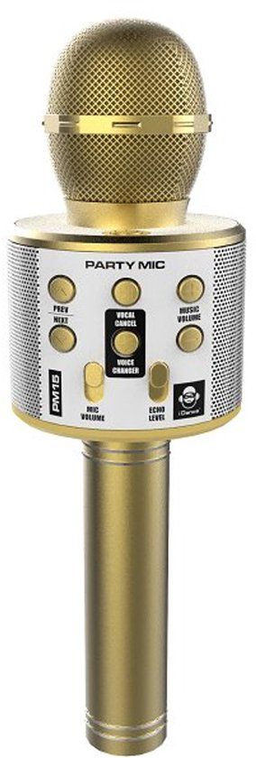 iDance PM15 - Karaoke Microfoon - Goud
