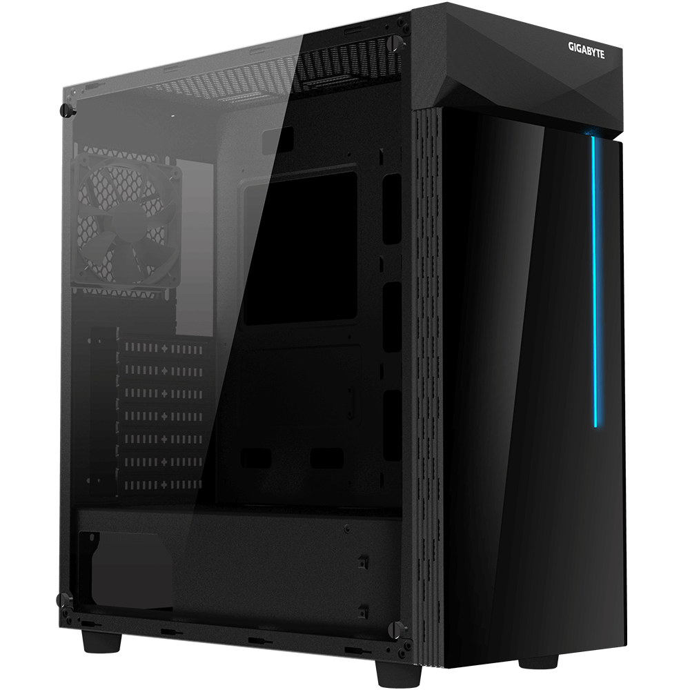 Gigabyte C200 - Computerbehuizing - Zwart