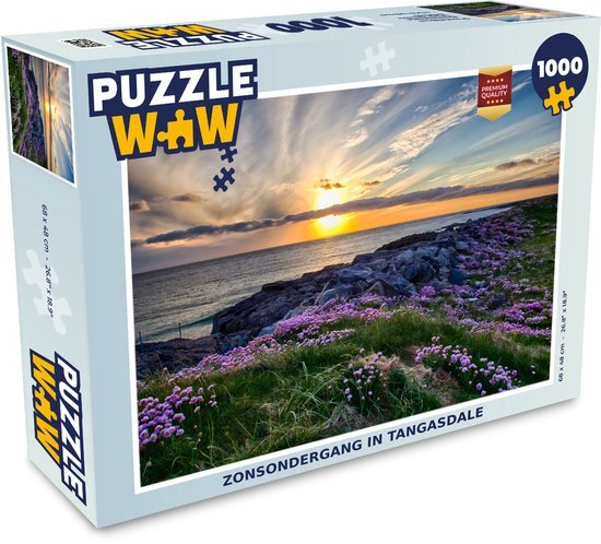 MuchoWow Puzzel Zonsondergang in Tangasdale - Legpuzzel - Puzzel 1000 stukjes volwassenen