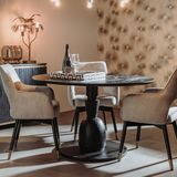 Light & Living Tower Living Ronde Eettafel Brunello - Mangohout - 130cm