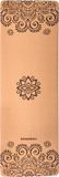 Samarali Yogamat Kurk & Natuurlijk Rubber – Antislip Eco Yoga Mat – 183 x 61 x 0,4 cm – Inclusief Draagriem – Fitness & Pilates Mat – Sun Eclipse Design