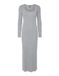 PIECES Pciris Ls Ankle Dress Noos Robe mi-longue pour femmes, Ultimate Grey, S